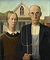 Image 46American Gothic, a 1930 painting by Grant Wood, has been in the collection of the Art Institute of Chicago since shortly after its creation. The painting is one of the most familiar images in 20th-century American art and has been widely parodied in popular culture. Image credit: Grant Wood (painter), Google Art Project (digital file), DcoetzeeBot (upload) (from Portal:Illinois/Selected picture)