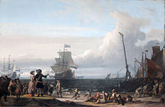 Dutch ships in the roadstead of Texel, 1671