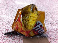 Frito Pie de Five & Dime (anteriormente Woolworth's) en Santa Fe, Nuevo México.