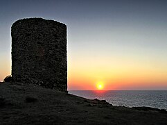 Tour ruinée de Spanu.