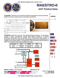 MAESTRO-II: núcleo digital miniaturizado empaquetado en un módulo multichip (MDM).