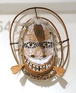 Yup'ik mask from the Jacobsen collection, 1883, in the Ethnological Museum of Berlin