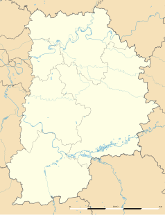 Mapa konturowa Sekwany i Marny, u góry znajduje się punkt z opisem „Changis-sur-Marne”