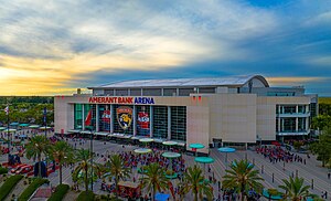 Die Amerant Bank Arena im Februar 2024