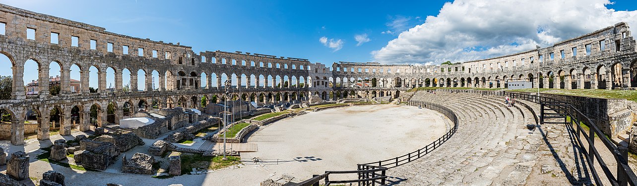 Pula amphitheater, Pula, Croatia.