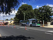 Bus on road