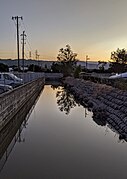 Looking upstream from Old Bayshore Highway