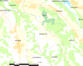 Poziția localității Parbayse