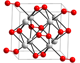 Kristalstructuur van kaliumperoxide