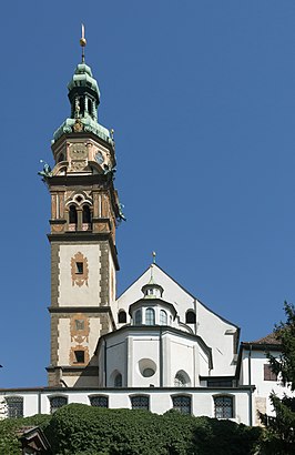 Sankt Nikolauskirche in het centrum van Hall