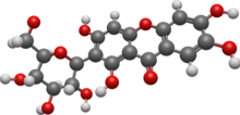 Chemical structure of mangiferin 3D