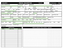 USDA-NRCS pedon description sheet