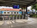 The Myki readers and entrance to Platform 2, November 2022