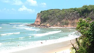 A Praia de Pipa e suas falésias, em Tibau do Sul