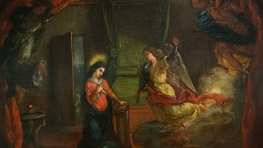 L'Annonciation, Musée national Eugène-Delacroix (1841).