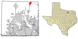 Location of Pilot Point in Denton County, Texas