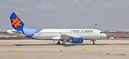 Een Airbus A320-200 van Israir