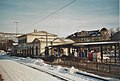 Bahnhofsgebäude, Bahnseite, Winterbild (2008)