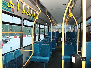 Arriva Southern Counties Wright Pulsar 2 interior at Covent Garden in January 2011