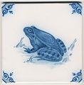 Image 17Old Dutch tile from Friesland (from Frogs in culture)