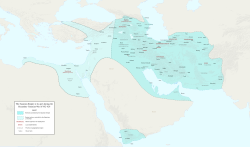 The Sasanian Empire at its greatest extent, c. 620, under Khosrow II[citation needed]