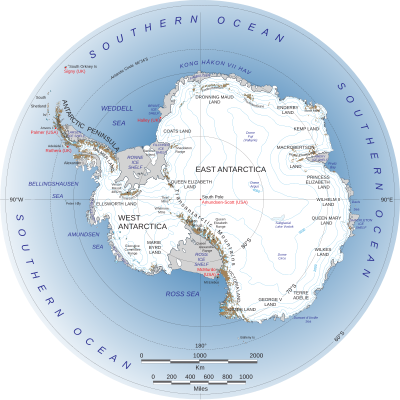 map of Antarctica