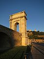 Arco di Traiano verso il tramonto