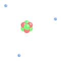 Scheme of a lithium atom