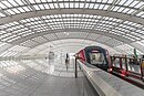 Airport Express train station inside the Terminal 3 Transportation Hub.