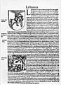 Image 35A facsimile of a page from Sebastian Münster atlas Cosmographia universalis (first edition 1544), describing the Grand Duchy of Lithuania in 1544 (from Grand Duchy of Lithuania)