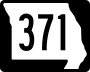 Route 371 marker