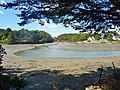 La confluence entre les rias du Moulin du Pont (à gauche) et du Ruisseau du Pont de Lohac (à droite).