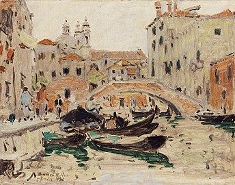 View of the Canal, Venice, 1896