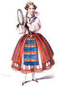 Women's Folk costume (Le val d'Andorre)