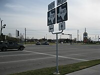 View southwest at FM 1640 and FM 2218 in Richmond