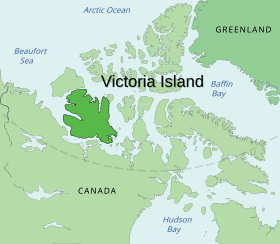 Carte de l'île Victoria.