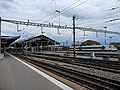 Lausanne station, looking East.