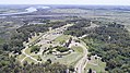 Parque Lecocq, toma aérea, Montevideo, Uruguay.