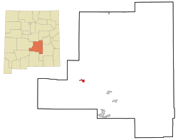 Location of Carrizozo, New Mexico