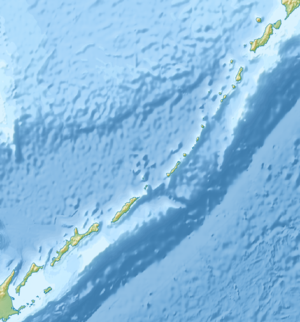 泊山の位置（千島列島内）