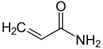 Structuurformule van acrylamide