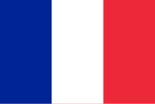 The flag of France