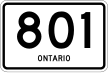 Highway 801 marker