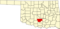 Koartn vo Garvin County innahoib vo Oklahoma