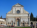 La facciata di Santa Maria Novella a Firenze