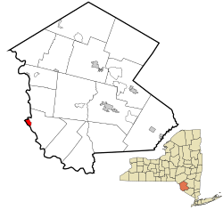 Location of Narrowsburg in Sullivan County, New York