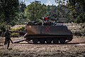 Portuguese M113 during an exercise