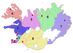 Regions of Iceland