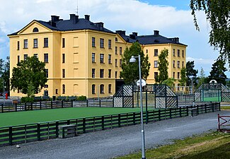 Tredje kasernen vid Jämtlands fältjägarregemente och Fältjägarbrigaden.