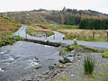 Pont-gué sur le Afon Irfon (en) au Pays de Galles (Royaume-Uni).